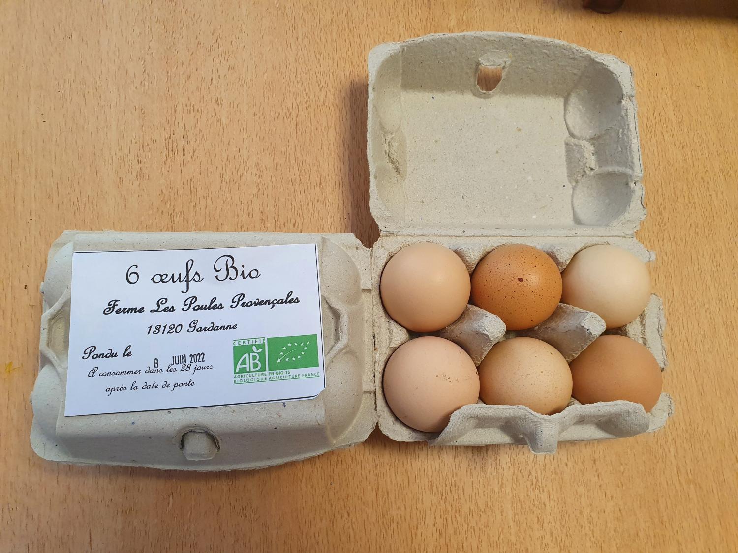 6 œufs BIO – Vos paniers préférés